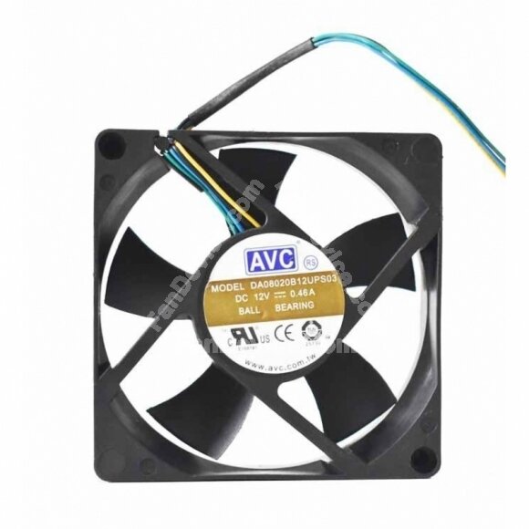 AVC DA08020B12UPS03 DC 12V 0.46A 2 Wires / 3 Wires / 4 Wires Axial Cooling Fan