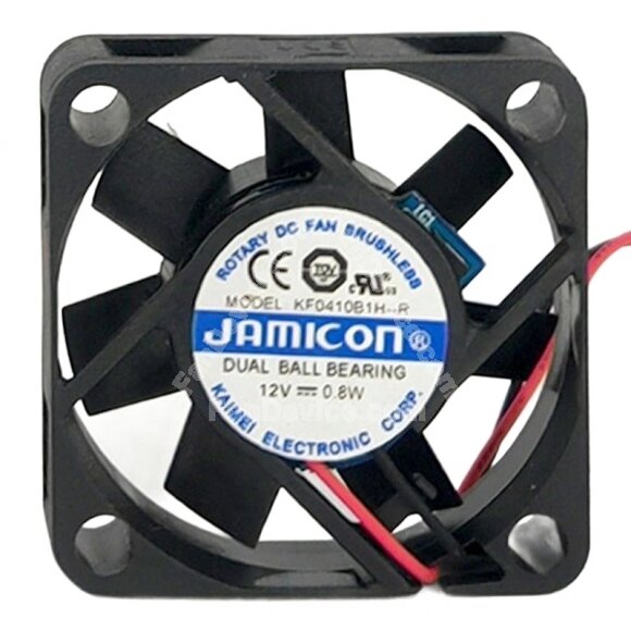 JAMICON KF0410B1H-R DC 12V 0.8W 4010 Axial Cooling Fan