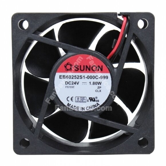 Sunon EB60252S1-000C-999 DC 24V 1.80W 2 Wires Axial Cooling Fan