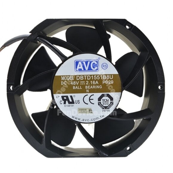 AVC DBTD1551B8U DC 48V 2.16A 17251 Axial Cooling Fan