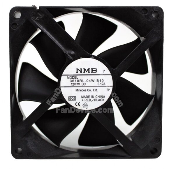 NMB 3610RL-04W-B10 DC 12V 0.12A 9025 Axial Cooling Fan