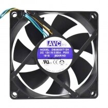 AVC DS08020T12H DC 12V 0.50A 8020 Axial Cooling Fan