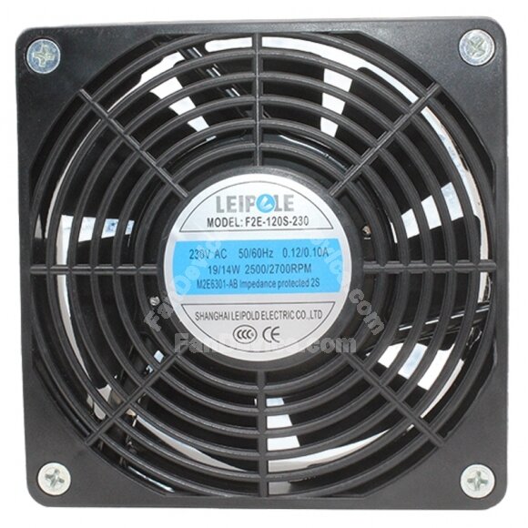 LEIPOLE F2E-120S-230 AC 230V 19W/14W 2 Wires Axial Cooling Fan