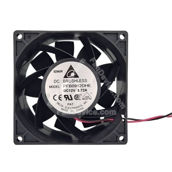 Delta PFB0912DHE DC 12V 3.72A 2 Wires / 3 Wires / 4 Wires Axial Cooling Fan