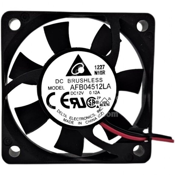 Delta AFB04512LA DC 12V 0.12A 2 Wires Axial Cooling Fan