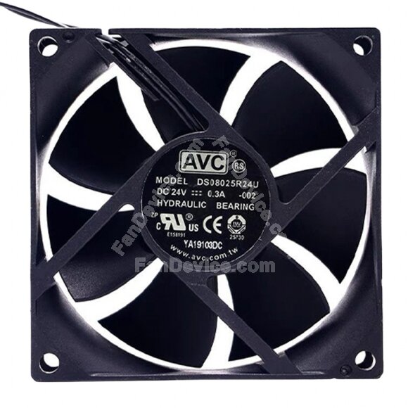 AVC DS08025R24U DC 24V 0.3A 8025 Axial Hydraulic Bearing Cooling Fan