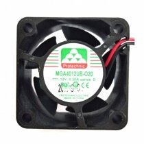 MAGIC Protechnic MGA4012UB-O20 DC 12V 0.30A 2 Wires Axial Cooling Fan