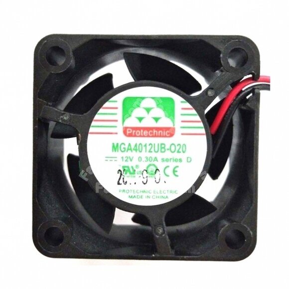 MAGIC Protechnic MGA4012UB-O20 DC 12V 0.30A 2 Wires Axial Cooling Fan