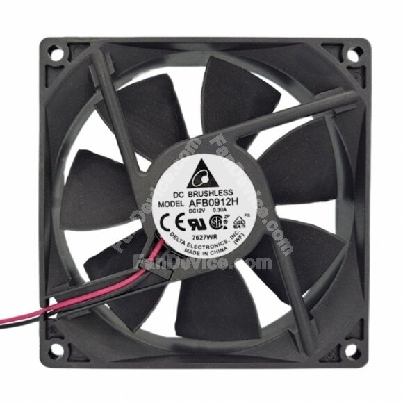 Delta AFB0912H DC 12V 0.30A 2 Wires / 3 Wires / 4 Wires Axial Cooling Fan