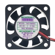 MECHATRONICS F4010M05C DC 5V 0.10A 2 Wires Axial Cooling Fan