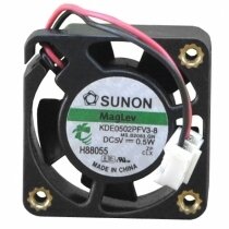 Sunon KDE0502PFV3-8 DC 5V 0.5W 2 Wires Axial Cooling Fan