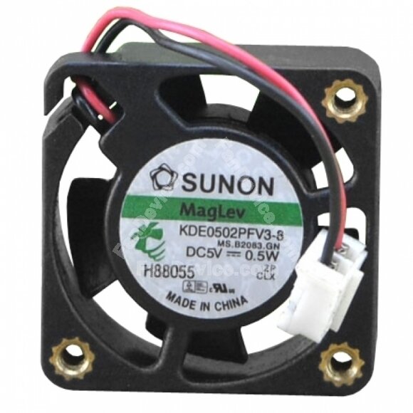 Sunon KDE0502PFV3-8 DC 5V 0.5W 2 Wires Axial Cooling Fan