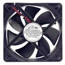 JAMICON JF1225B2SR-R DC 24V 0.60A 9225 Axial DUAL Ball Bearing Cooling Fan