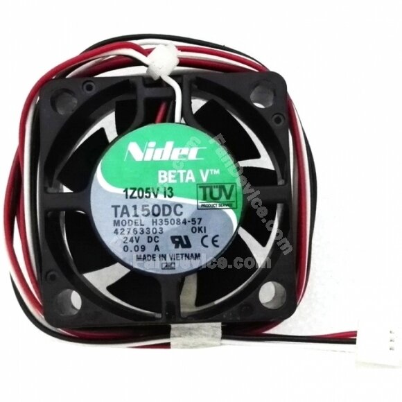 Nidec TA150DC H35084-57 DC 24V 0.09A 3 Wires Axial Cooling Fan