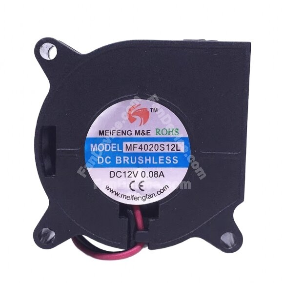 MEIFENG MF4020S12L DC 12V 0.08A 4020 Blower Brushless Cooling Fan