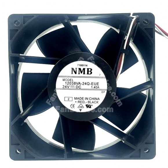 NMB 12038VA-24Q-EUE DC 24V 1.40A 4 Wires Axial Cooling Fan