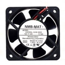 NMB 2408NL-04W-B50 DC 12V 0.14A 2 Wires Axial Cooling Fan