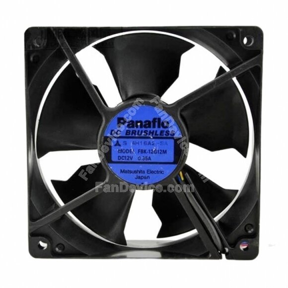 Panaflo FBK-12G12M DC 12V 0.35A 3 Wires Axial Cooling Fan