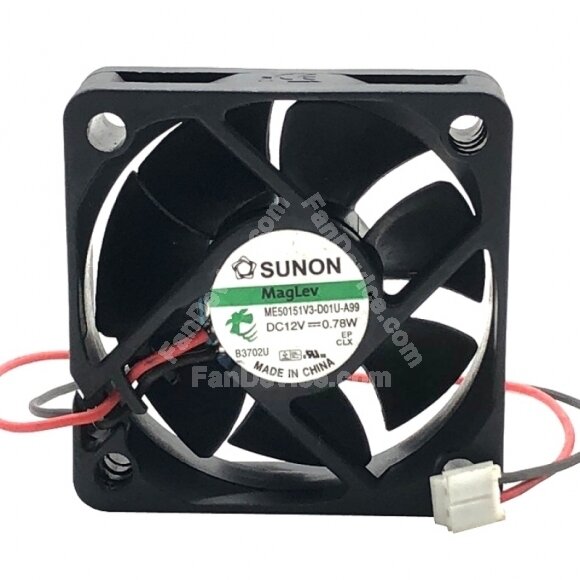 Sunon ME50151V3-D01U-A99 DC 12V 0.78W 2 Wires Axial Cooling Fan