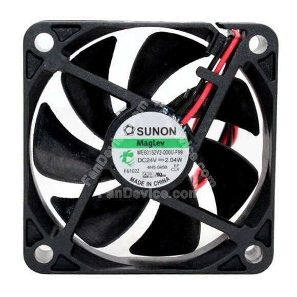 Sunon ME60152V2-000U-F99 DC 24V 2.04W 3 Wires Axial Cooling Fan