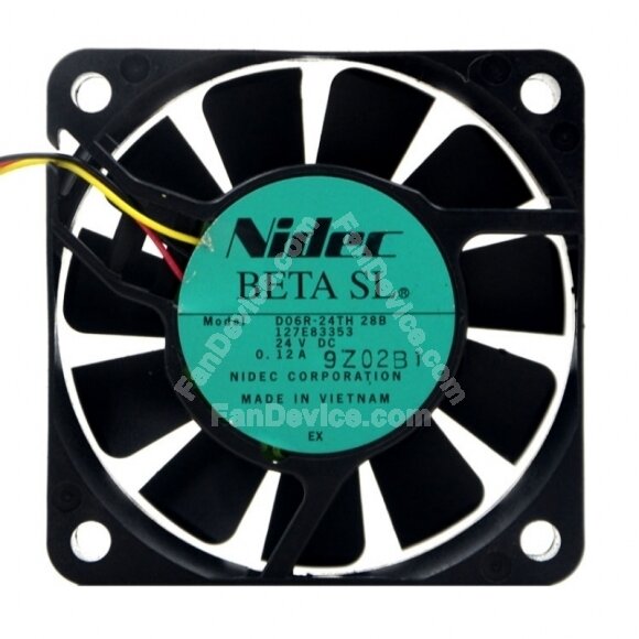 Nidec D06R-24TH 28B DC 24V 0.12A 2 Wires / 3 Wires Axial Cooling Fan
