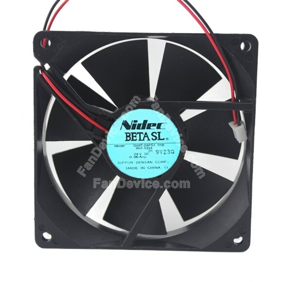 Nidec D09T-24PS1 01B DC 24V 0.06Amp 9025 Axial Cooling Fan