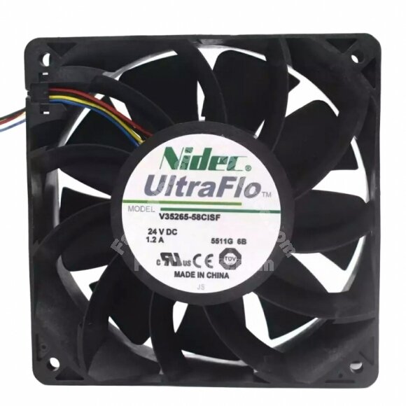 Nidec UltraFlo V35265-58CISF DC 24V 1.2A 12038 Axial Cooling Fan