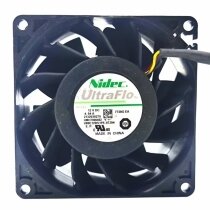 Nidec UltraFlo V80E12BS1P5-07Z04 DC 12V 4.54A 8038 Axial Cooling Fan