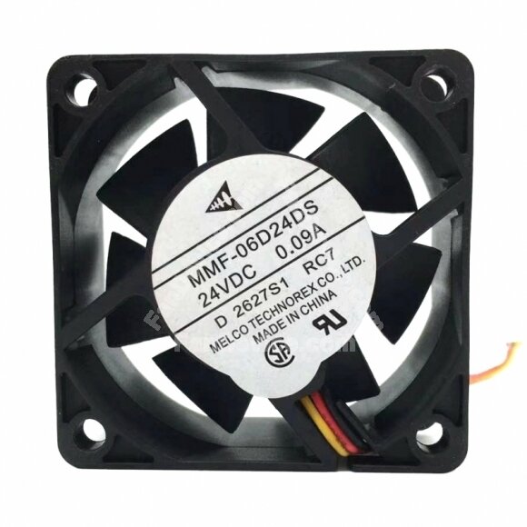Mitsubishi MMF-06D24DS-RC7 DC 24V 0.09A 3 Wires Axial Cooling Fan