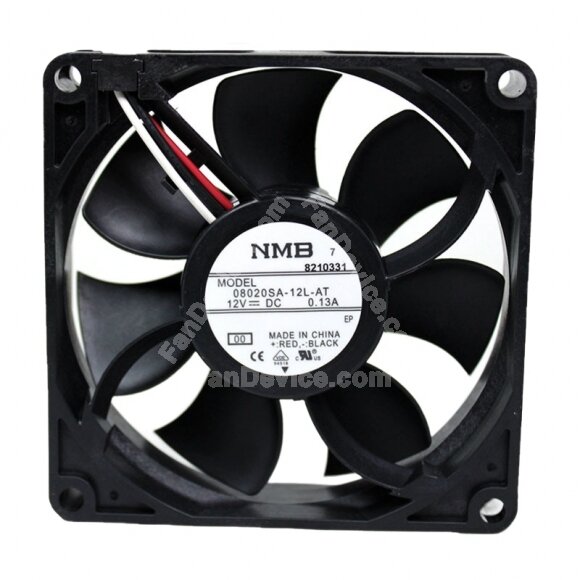 NMB 08020SA-12L-AT DC 12V 0.13A 8020 Axial Cooling Fan