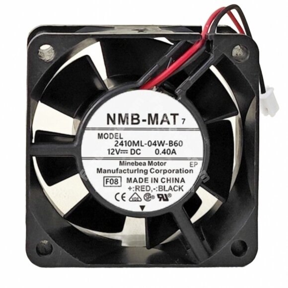 NMB-MAT 2410ML-04W-B60 DC 12V 0.40A 6025 Axial Cooling Fan