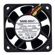 NMB-MAT 2408NL-05W-B56 DC 24V 0.09A 6020 Axial Cooling Fan