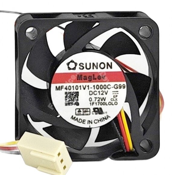 Sunon MF40101V1-1000C-G99 DC 12V 0.72W 4010 Axial Cooling Fan