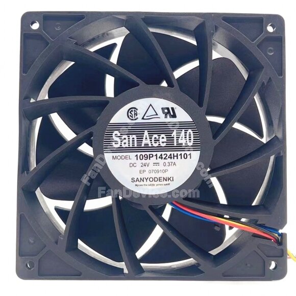 Sanyo Denki San Ace 140 109P1424H101 DC 24V 0.37A 14038 Axial Cooling Fan