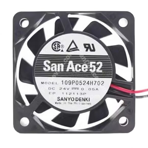Sanyo Denki San Ace 52 109P0524H702 DC 24V 0.05A 5015 Axial Cooling Fan