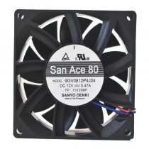 Sanyo Denki San Ace 80 9GV0812P4J04 DC 12V 0.47A 8025 Axial Cooling Fan