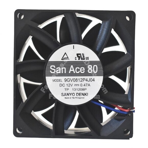 Sanyo Denki San Ace 80 9GV0812P4J04 DC 12V 0.47A 8025 Axial Cooling Fan