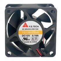 Y.S.TECH FD126025HB DC 12V 0.18A 6025 Axial Cooling Fan