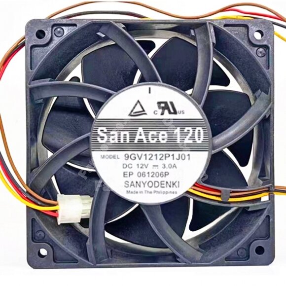 Sanyo Denki San Ace 120 9GV1212P1J01 DC 12V 3.0A 12038 Axial Cooling Fan