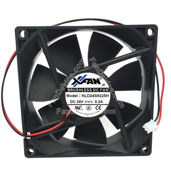 XFAN KLD24S9225H DC 24V 0.2A 9025 Axial Brushless Cooling Fan
