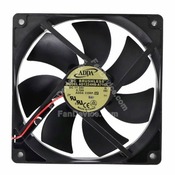 ADDA AD1224HB-A71GL DC 24V 0.19A 12025 Axial Brushless Cooling Fan