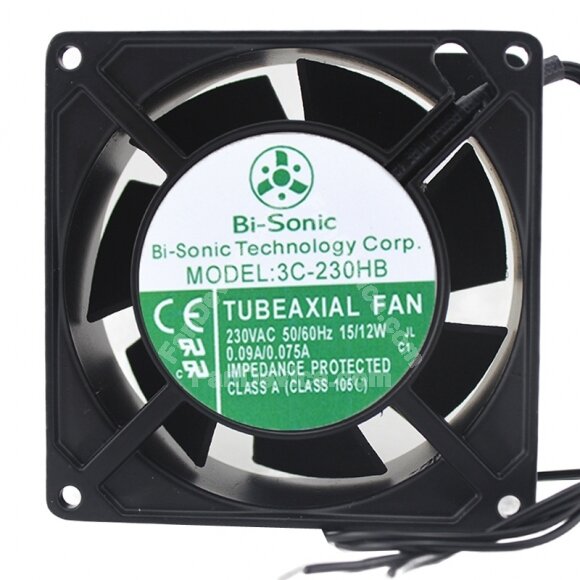 Bi-Sonic 3C-230HB AC 230V 0.09A/0.075A 8038 Axial Cooling Fan