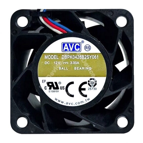 AVC DBPK0428B2SY061 DC 12V 3.00A 4028 Axial Ball Bearing Cooling Fan