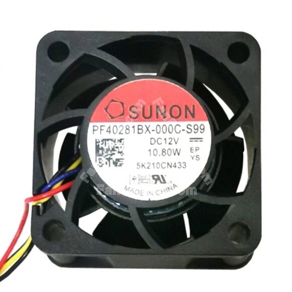 Sunon PF40281BX-000C-S99 DC 12V 10.8W 2 Wires / 3 Wires / 4 Wires Axial Cooling Fan