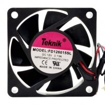 Teknik FD126015SL DC 12V 0.13A 6015 Axial Cooling Fan