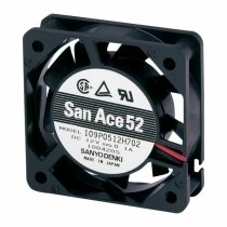 Sanyo Denki 109P0512H702 DC 12V 0.1A 2 Wires Axial Cooling Fan