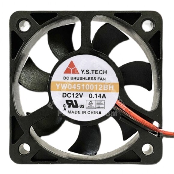 Y.S.TECH YW04510012BH DC 12V 0.14A 4510 Brushless Axial Cooling Fan