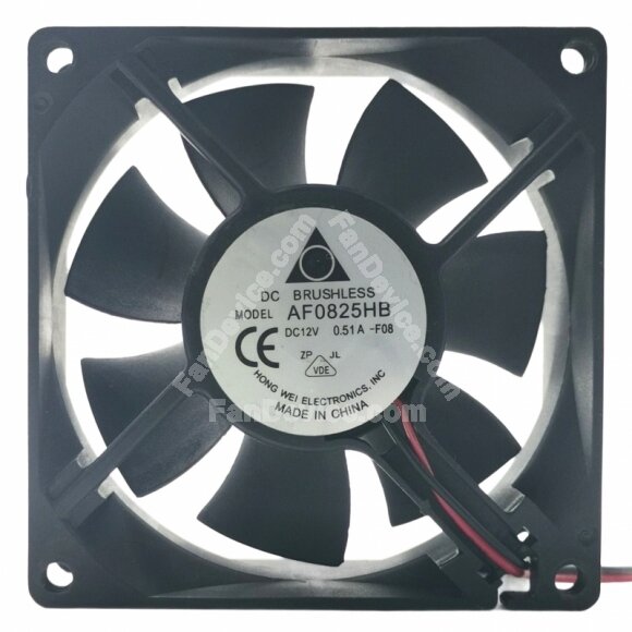 Delta AF0825HB DC 12V 0.51A 8025 Brushless Axial Cooling Fan