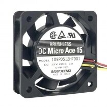 Sanyo Denki 109P0512H7D01 DC 12V 0.1A 2 Wires / 3 Wires / 4 Wires Axial Cooling Fan