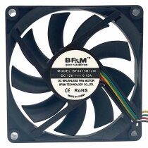 BF&M BF8015B12M DC 12V 0.15A 2 Wires / 3 Wires Brushless Axial Cooling Fan